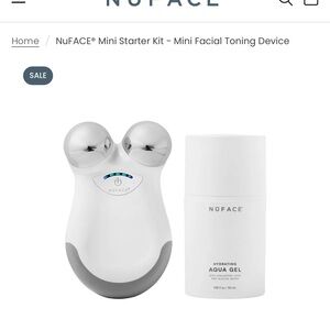 NuFACE Mini Facial Toning Device with Aqua Gel